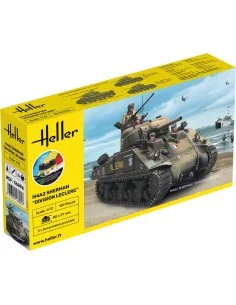 STARTER KIT M4A2 Sherman "Division Leclerc", 1/72 - Heller 56894