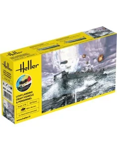 STARTER KIT LCVP Landing Craft Vehicle & Personnel, 1/72 - Heller 5...
