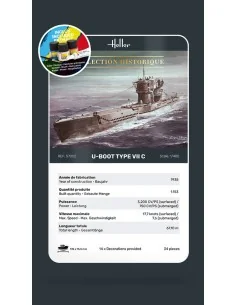 STARTER KIT U-Boot Type VII C, 1/400 - Heller 57002