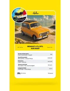 STARTER KIT Renault 4 TL/GTL Sun Roof, 1/24 - Heller 58704 2