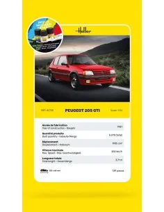 STARTER KIT Peugeot 205 GTI, 1/24 - Heller 58705