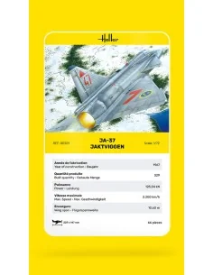 Ja-37 Jaktviggen, 1/72 - Heller 80309