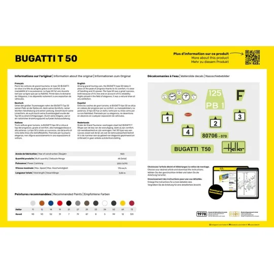 Bugatti T 50, 1/24 - Heller 80706