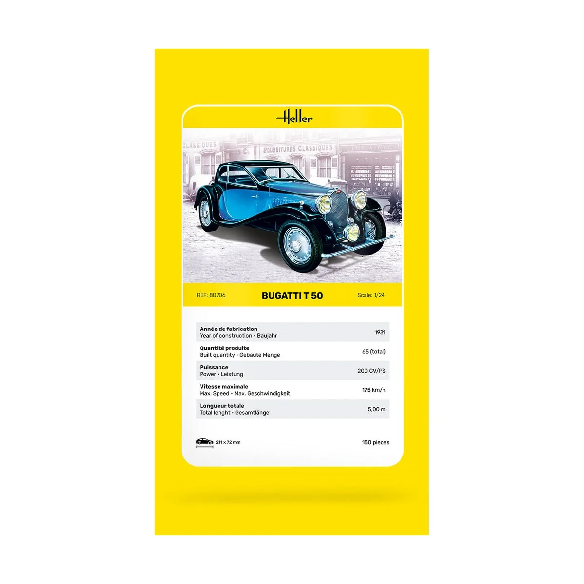 Bugatti T 50 - Heller 80706