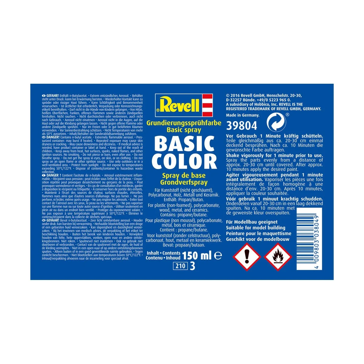 Basic Color Grundierungs 150ml - Revell 39804