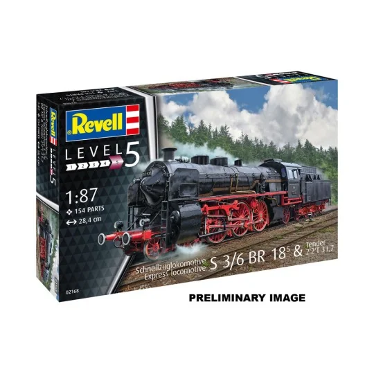 Model Set Schnellzuglokomotive S3/6 BR18mit Tender - Revell 62168