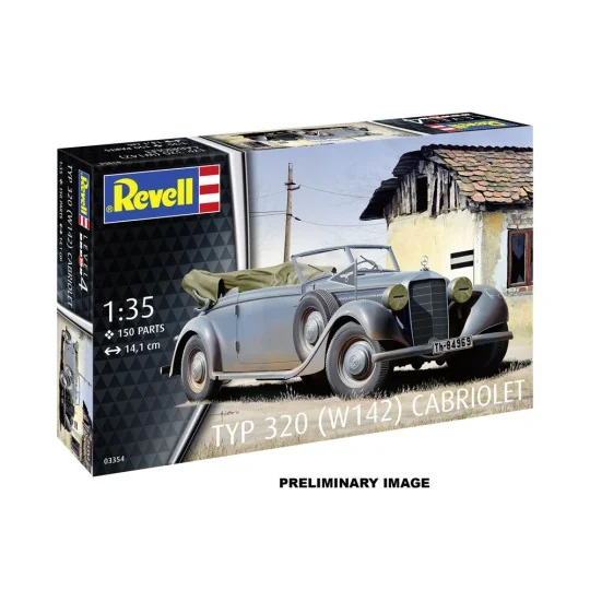 Model Set Typ 320 (W142) Cabriolet, 1/35 - Revell 63354