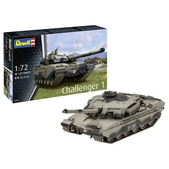 Model Set Challenger 1, 1/72 - Revell 63365 Model Set Challenger 1, 1/72 - Revell 63365