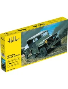 US 1/4 Ton Truck 'n Trailer, 1/35 - Heller 81105 2