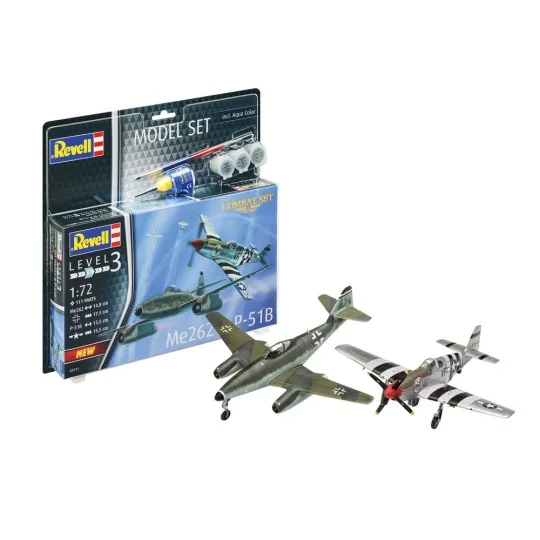 Model Set Combat Set Me262 & P-5, 1/72 - Revell 63711 Model Set Combat Set Me262 & P-5, 1/72 - Revell 63711