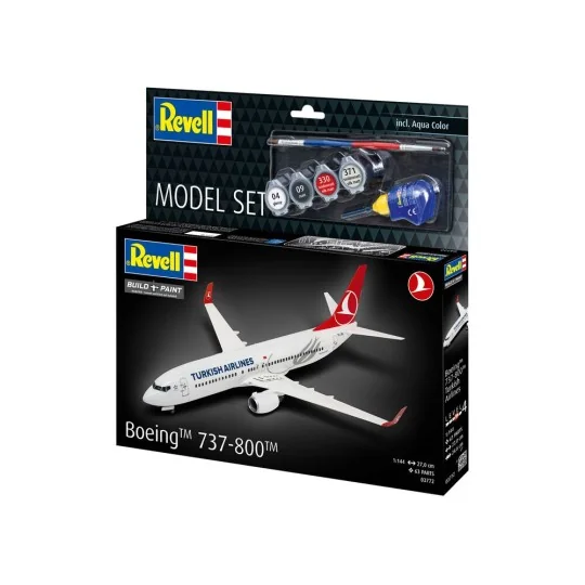 Model Set Boeing 737-800 Turkish Airlines, 1/144 - Revell 63772