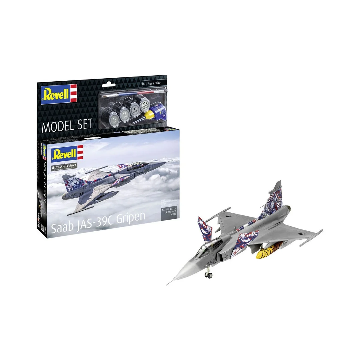 Model Set Saab JAS-39C Gripen, 1/72 - Revell 63776