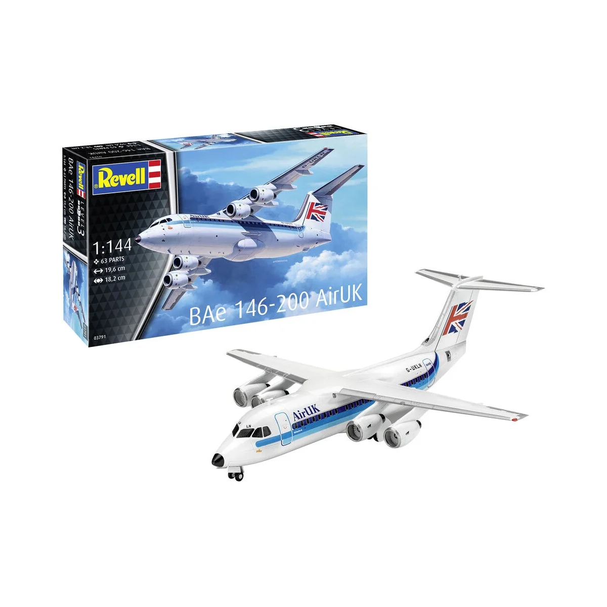 Model Set Avro RJ85, 1/144 - Revell 63791 Model Set Avro RJ85, 1/144 - Revell 63791