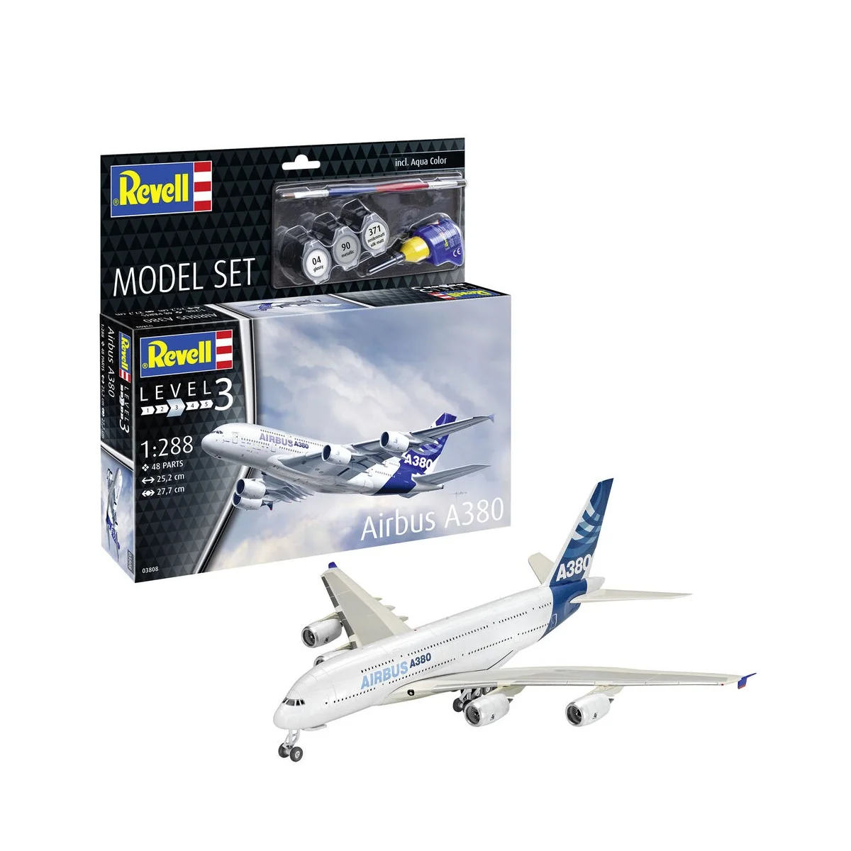 Model Set Airbus A380, 1/288 - Revell 63808 Model Set Airbus A380, 1/288 - Revell 63808