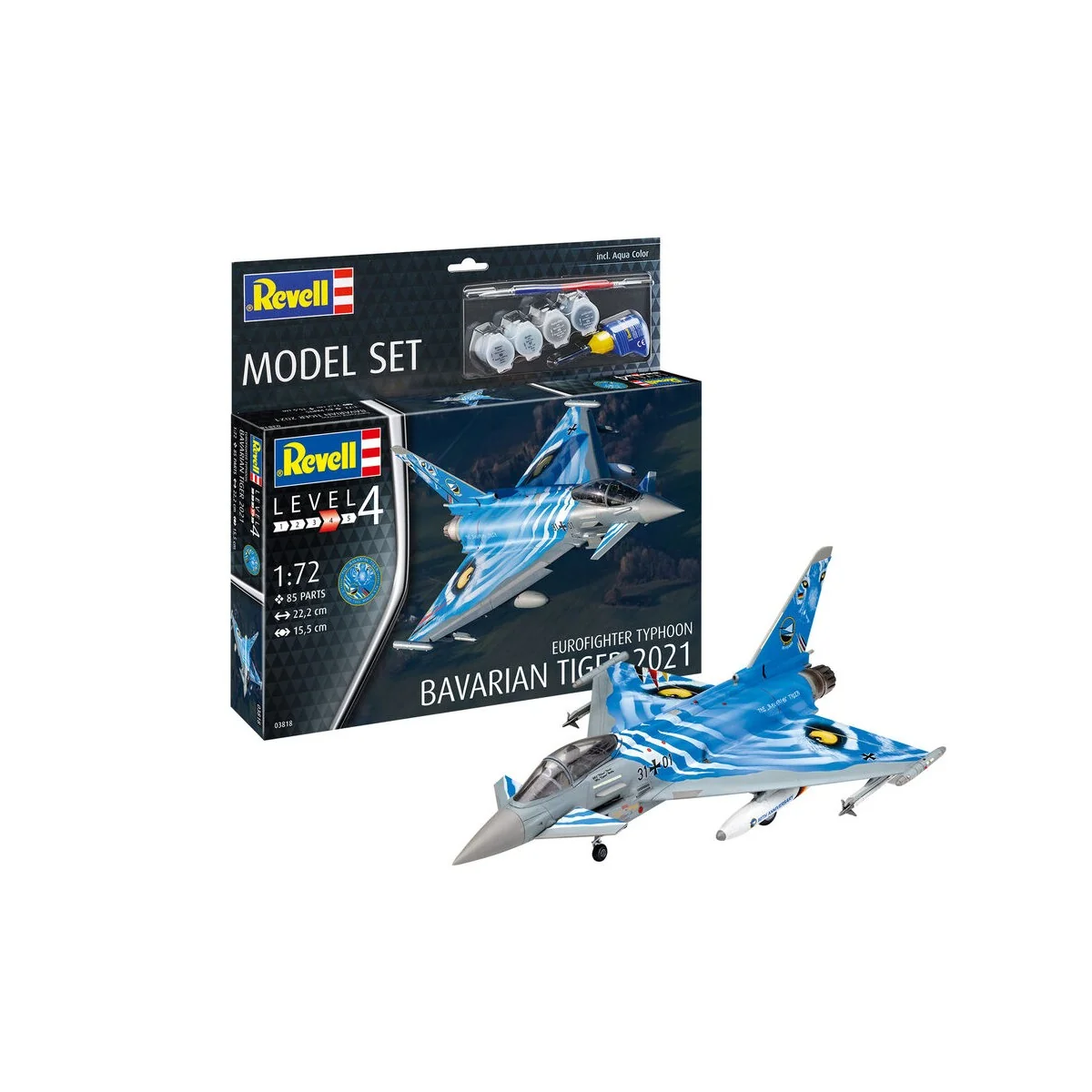 Model Set Eurofighter Typhoon"Bavarian Tiger 2021, 1/72 - Revell 63818 Model Set Eurofighter Typhoon"Bavarian Tiger 2021, 1/72 - Revell 63818