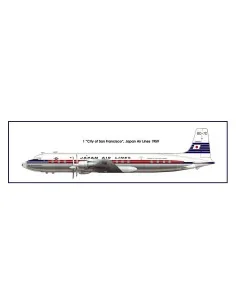 DC-7C Japan Air Lines, 1/144 - Roden 303 2