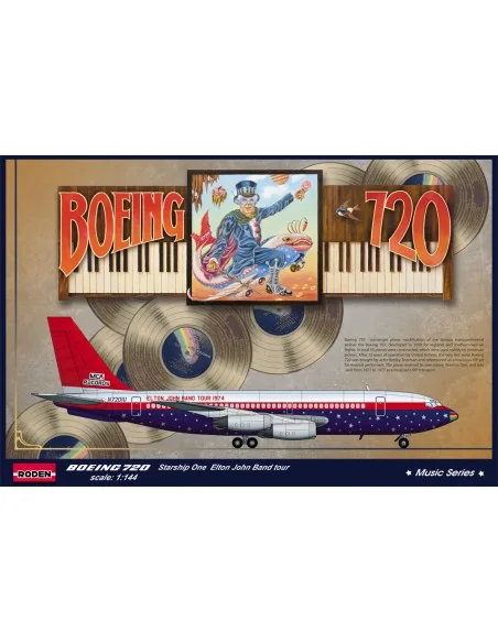Boeing 720 Elton John 1974, 1/144 - Roden 315