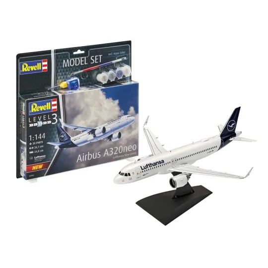 Model Set Airbus A320 neo Luftha, 1/144 - Revell 63942 Model Set Airbus A320 neo Luftha, 1/144 - Revell 63942