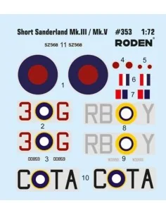 Short S.25 Sunderland Mark III/V, 1/144 - Roden 353 2