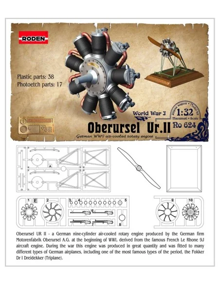 Oberursel Ur.II, 1/32 - Roden 624
