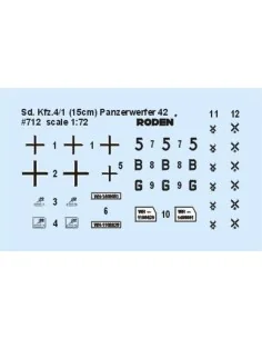 Sd.Kfz. 4/1 Panzerwerfer 42 (early), 1/72 - Roden 712 2