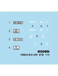 Vomag 8 LR LKW WWII German Heavy Truck, 1/72 - Roden 738 2