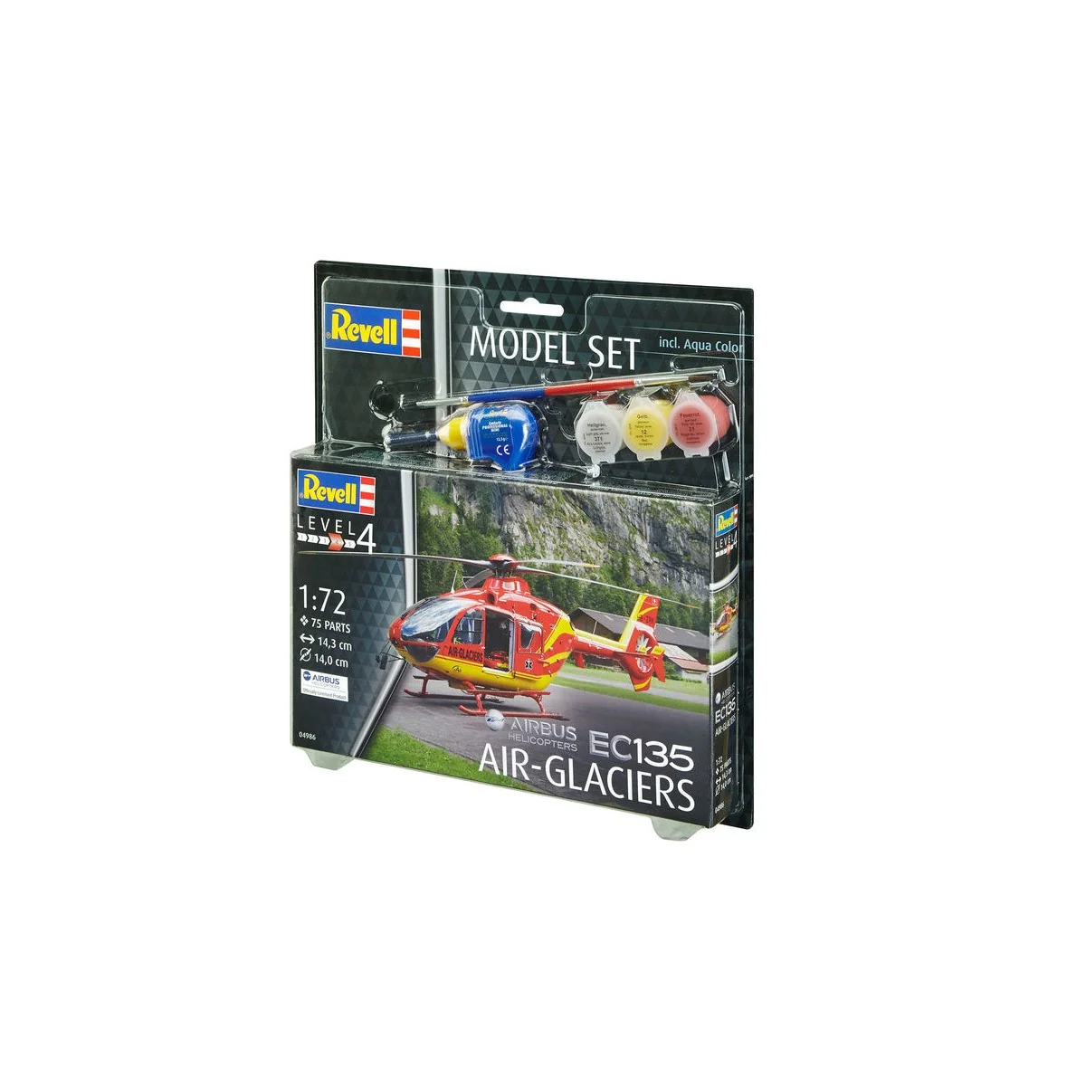 Model Set EC135 AIR-GLACIERS, 1/72 - Revell 64986