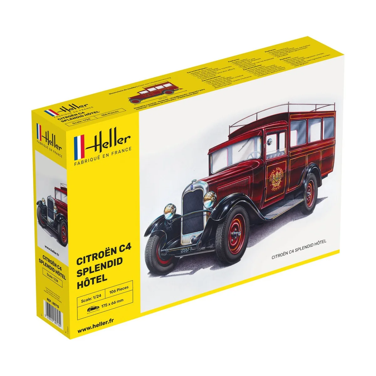 Citroen C4 "Splendid Hotel", 1/24 - Heller 80713 Citroen C4 "Splendid Hotel", 1/24 - Heller 80713