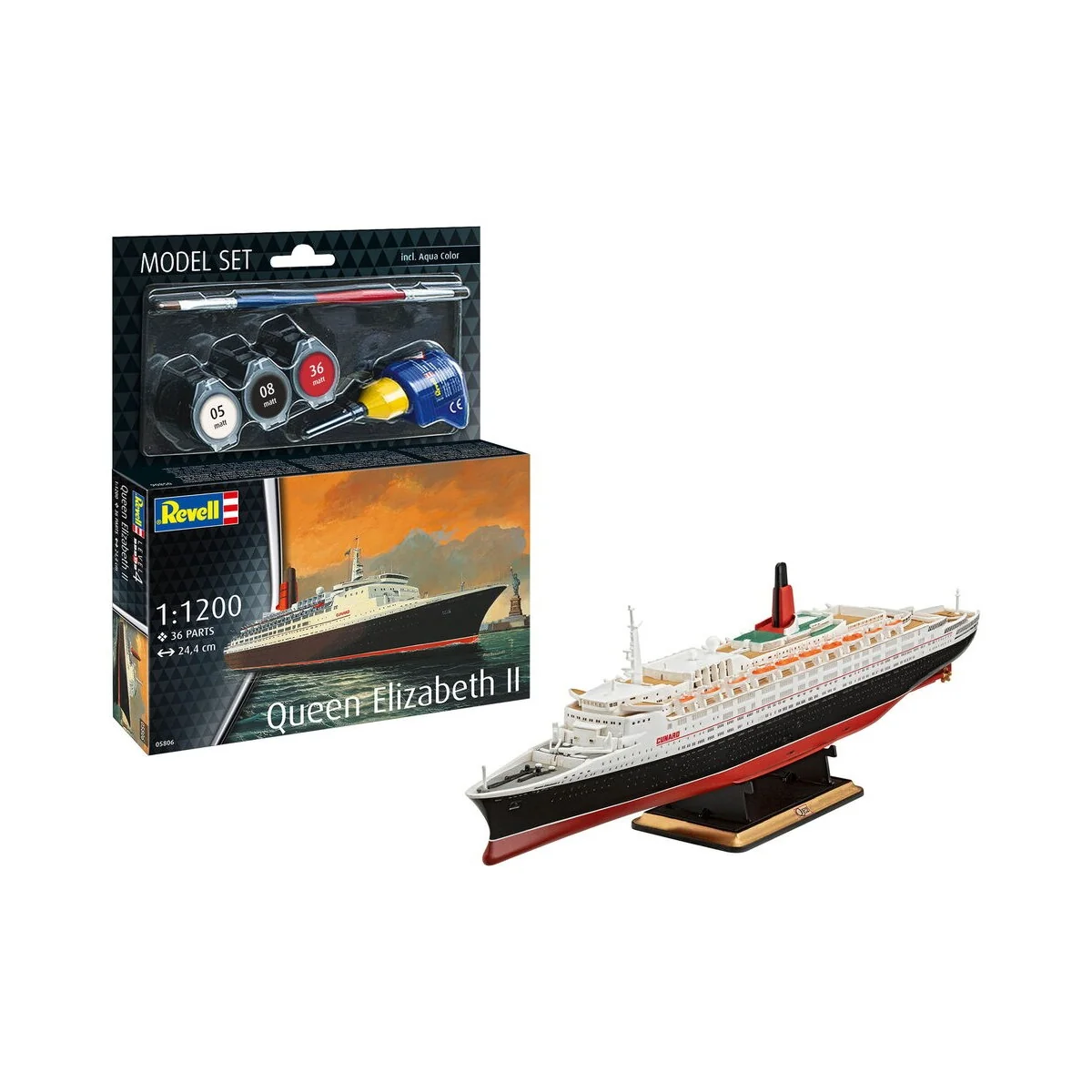 Model Set Queen Elizabeth 2, 1/1200 - Revell 65806