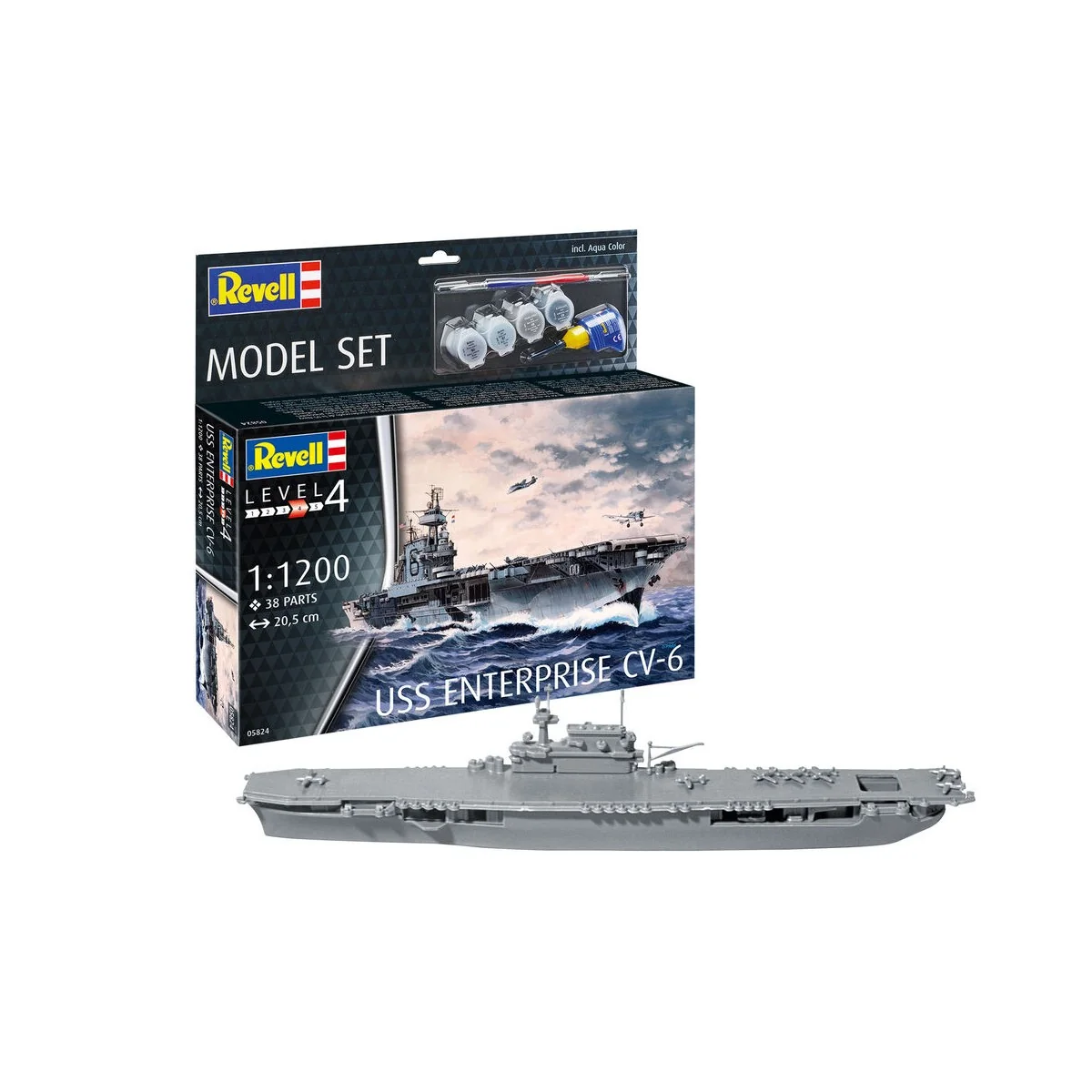 Model Set USS Enterprise CV-6, 1/1200 - Revell 65824
