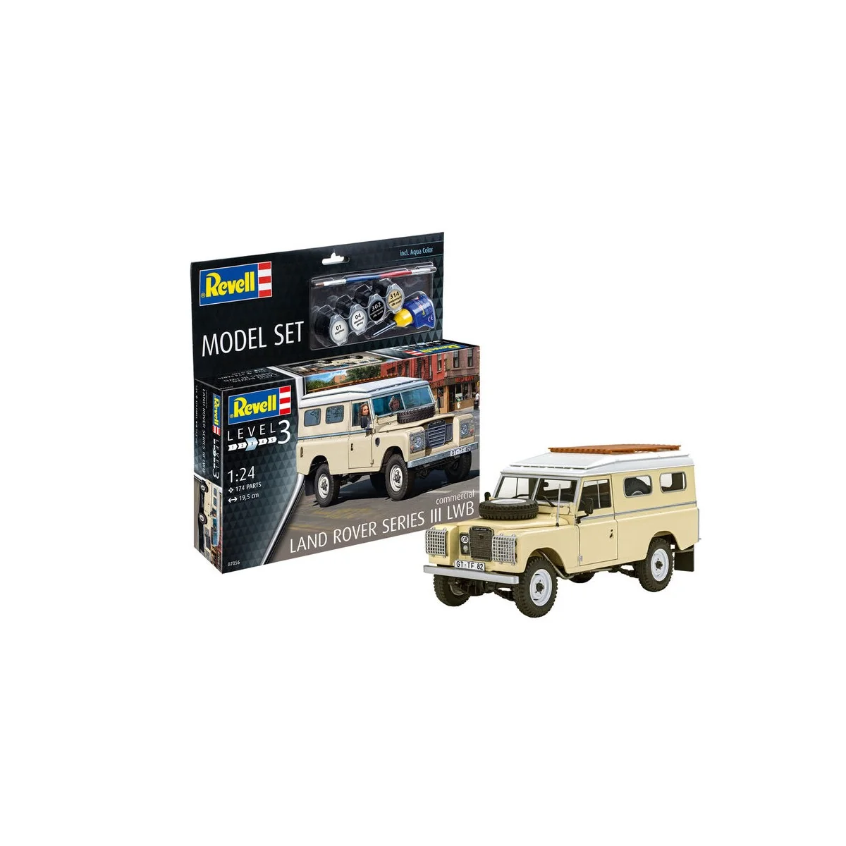 Model Set Land Rover Series III LWB (commercial), 1/24 - Revell 67056