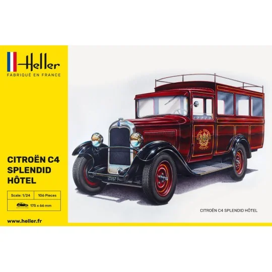 Citroen C4 "Splendid Hotel", 1/24 - Heller 80713 Citroen C4 "Splendid Hotel", 1/24 - Heller 80713