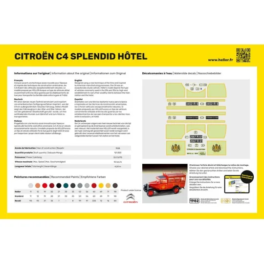 Citroen C4 "Splendid Hotel", 1/24 - Heller 80713 Citroen C4 "Splendid Hotel", 1/24 - Heller 80713