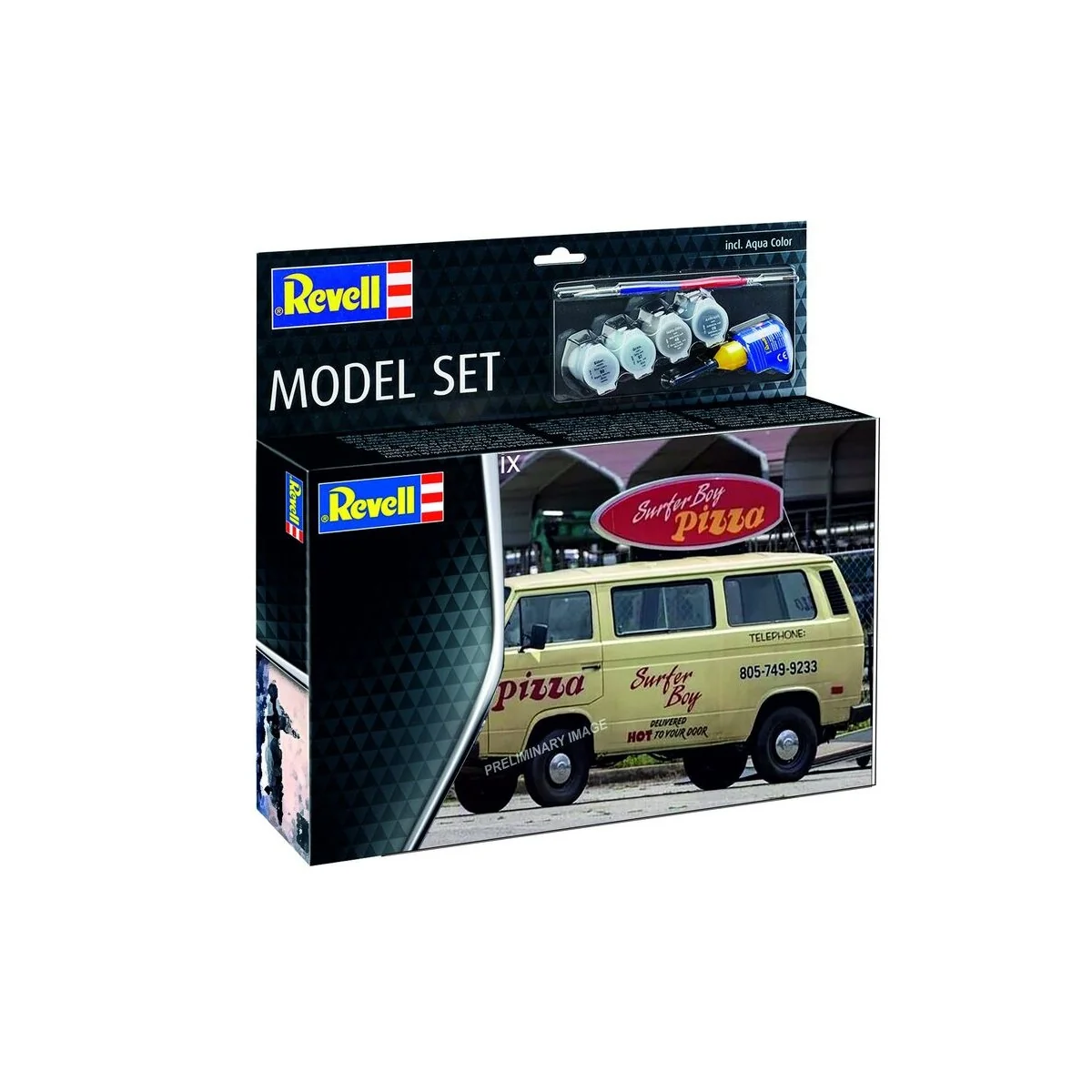 Model Set Stranger Things VW T3 Bus Surfer Boy - Revell 67725