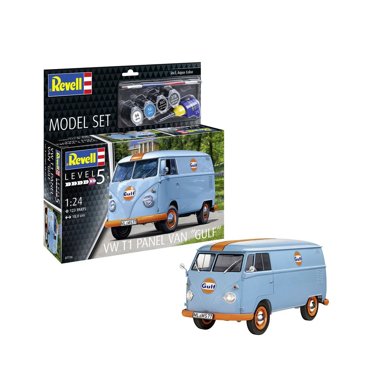 Model Set VW T1 panel van (Gulf Decoration) - Revell 67726