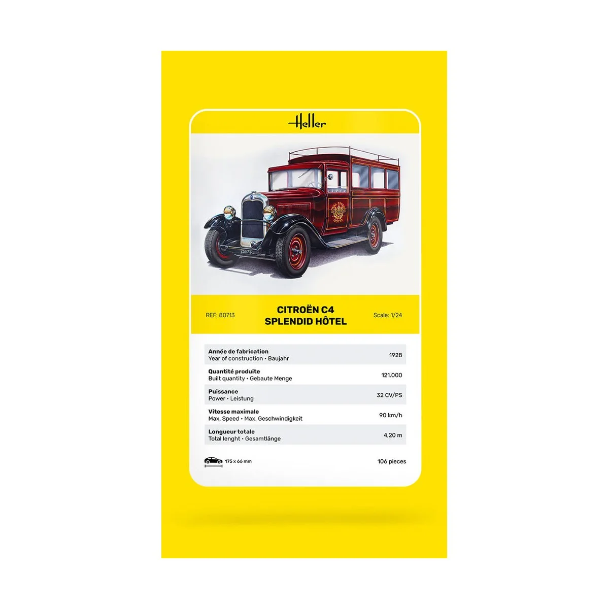 Citroen C4 "Splendid Hotel" - Heller 80713