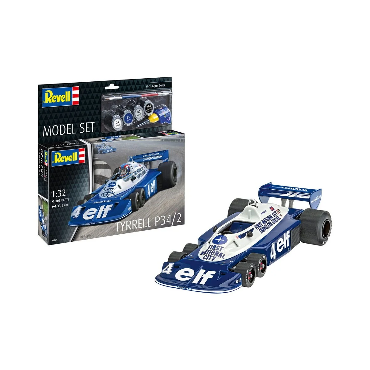 Model Set Tyrrel P34/2 6-Wheeler, 1/32 - Revell 67741 Model Set Tyrrel P34/2 6-Wheeler, 1/32 - Revell 67741