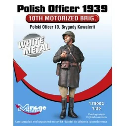Polish Officer 1939'10th Motorised Brig. White Metal - Mirage Hobby...