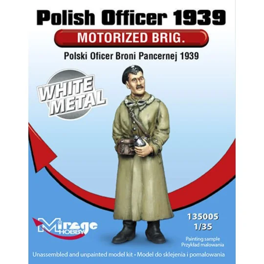 Polish Officer1939 Motorised Brig.WhiteM White Metal, 1/35 - Mirage... Polish Officer1939 Motorised Brig.WhiteM White Metal, 1/35 - Mirage...