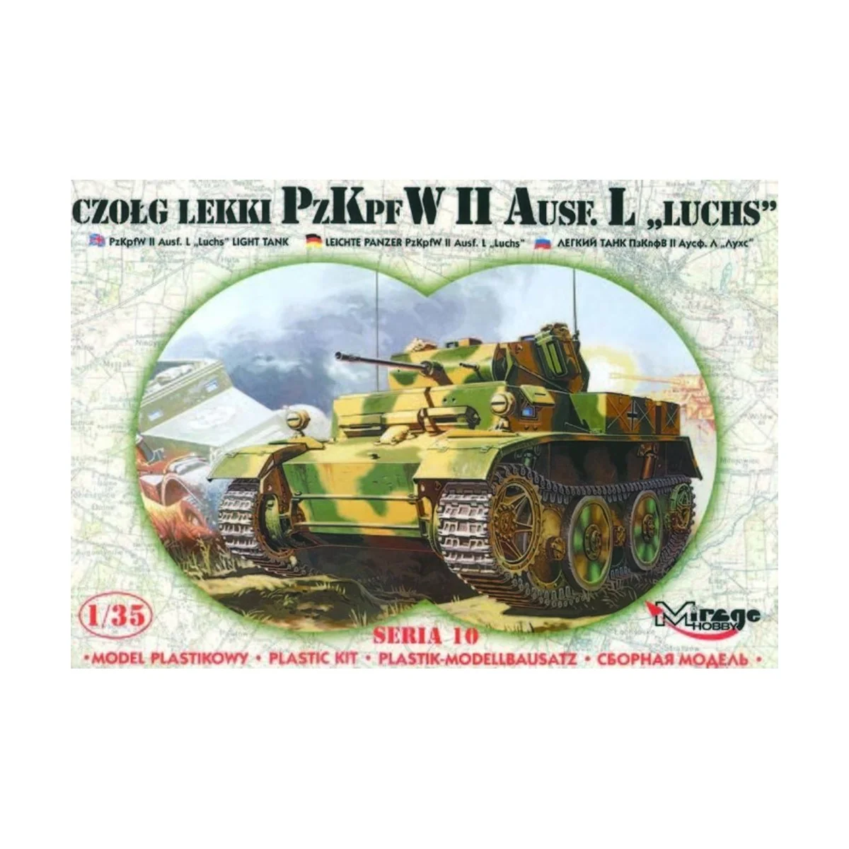PzKpfw II Ausf. L ''Luchs'' mit Fotoätzteilen - Mirage Hobby 35107