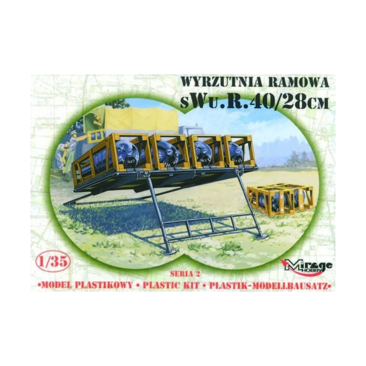 Schwere Wurfrahmen 40/28 cm - Mirage Hobby 35217