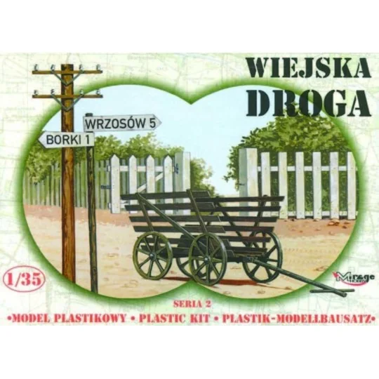 Landstraße mit Leiterwagen, 1/35 - Mirage Hobby 35221 Landstraße mit Leiterwagen, 1/35 - Mirage Hobby 35221