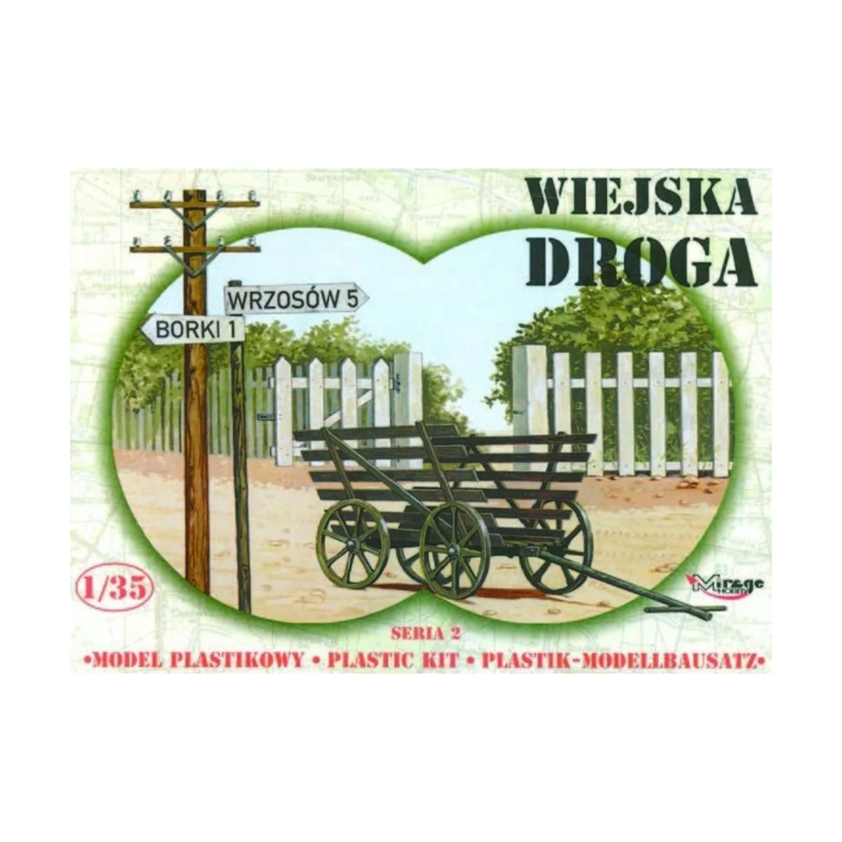 Landstraße mit Leiterwagen - Mirage Hobby 35221