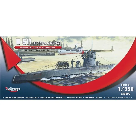German U-Boot U-511 - IX C (turmI+WGr42) - Mirage Hobby 350502