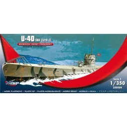 U-40 IXA (Turm i) German Submarine, 1/350 - Mirage Hobby 350504