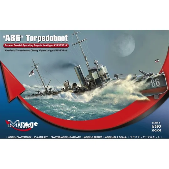 A 86 German Torpedoboat A/III Class - Mirage Hobby 350505