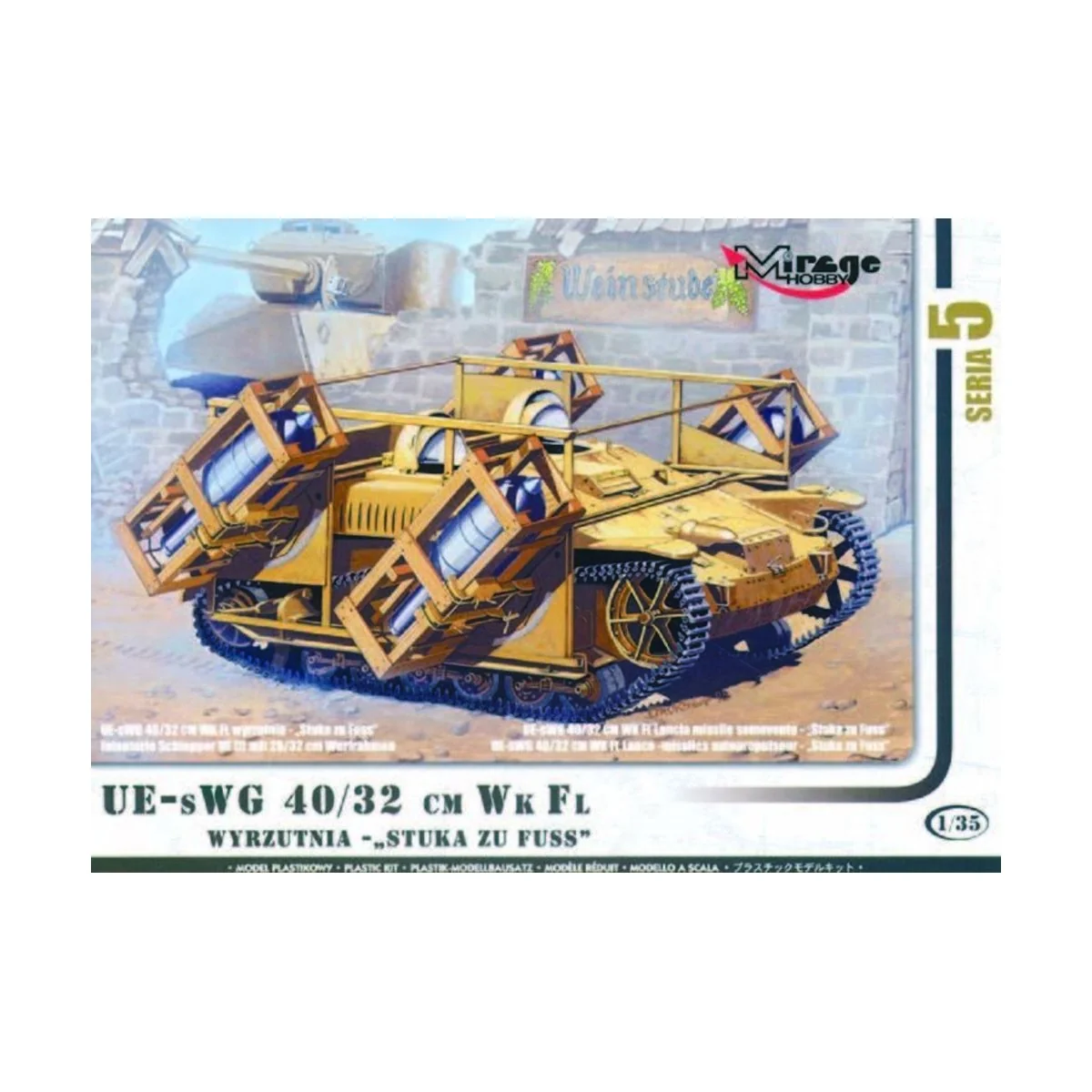 Stuka zu Fuss mit Wurfrahmen 40/32 cm, 1/35 - Mirage Hobby 35519 Stuka zu Fuss mit Wurfrahmen 40/32 cm, 1/35 - Mirage Hobby 35519