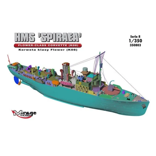 HMS SPIRAEA Flower-Class Corvette (K08), 1/350 - Mirage Hobby 350803