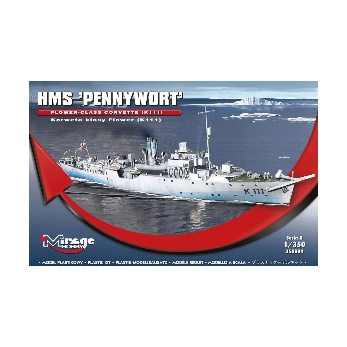 HMS "PENNYWORT"Flower-Class CorvetteK111 - Mirage Hobby 350804
