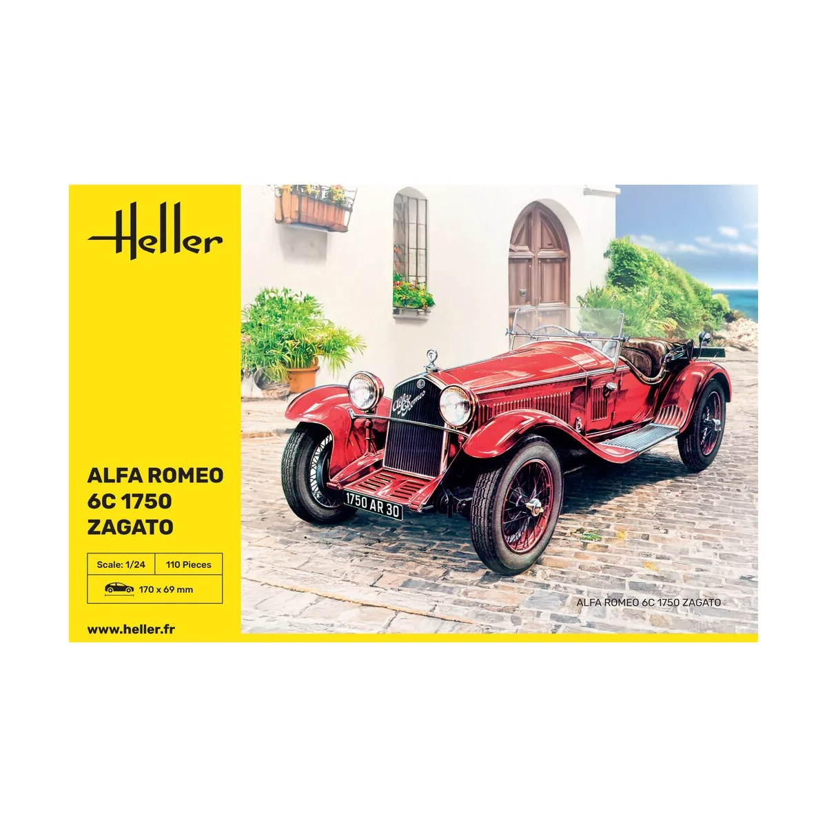 Alfa Romeo 6C 1750 Zagato, 1/24 - Heller 80715 Alfa Romeo 6C 1750 Zagato, 1/24 - Heller 80715